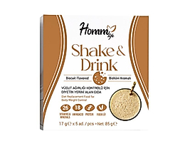 HOMM LIFE BİSKÜVİ AROMALI SHAKE & DRINK 17 GR X 5 ADET